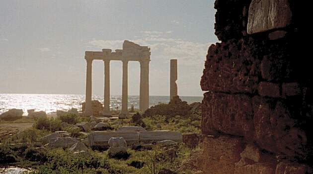Apollotempel am Hafen von Side